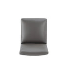 Manhattan Comfort Anna Square Modern Vegan Leather Dining Chair in Graphite