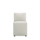 Manhattan Comfort Anna Square Modern Vegan Leather Dining Chair in Stone Gray