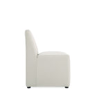 Manhattan Comfort Anna Square Modern Vegan Leather Dining Chair in Stone Gray
