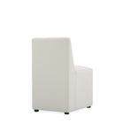 Manhattan Comfort Anna Square Modern Vegan Leather Dining Chair in Stone Gray