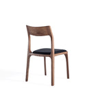 Manhattan Comfort Moderno Modern Vegan Leather Wood Dining Chair in Black - Set of 2
