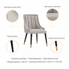 Manhattan Comfort Eda Modern Wood Upholstered Dining Chair in Light Gray