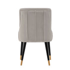 Manhattan Comfort Eda Modern Wood Upholstered Dining Chair in Light Gray