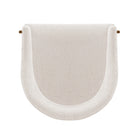 Manhattan Comfort Lia Modern Chenille Metal Armchair in Cream