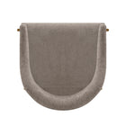 Manhattan Comfort Lia Modern Chenille Metal Armchair in Stone