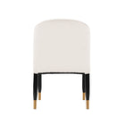 Manhattan Comfort Ola Modern Chenille Wood Dining Chair in Cream
