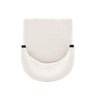 Manhattan Comfort Ola Modern Chenille Wood Dining Chair in Cream