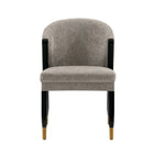 Manhattan Comfort Ola Modern Chenille Wood Dining Chair in Stone