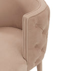Manhattan Comfort Maya Modern Velvet Dining Chair in Nude