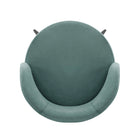 Manhattan Comfort Kaya Modern Velvet Wood Dining Chair in Mint Green
