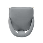 Manhattan Comfort Neda Modern Velvet Upholstered Dining Chair in Gray
