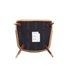 Manhattan Comfort Reeva Modern Vegan Leather Wood Dining Chair in Camel