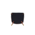 Manhattan Comfort Reeva Modern Vegan Leather Wood Dining Chair in Gray