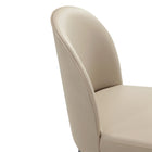 Manhattan Comfort Hillman Modern Wood Upholstered Dining Chair in Sand - Set of 2