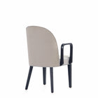 Manhattan Comfort Hillman Modern Wood Upholstered Armchair in Light Gray
