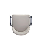 Manhattan Comfort Hillman Modern Wood Upholstered Armchair in Light Gray