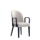 Manhattan Comfort Hillman Modern Wood Upholstered Armchair in Light Gray
