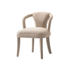 Manhattan Comfort Palmer Mid-Century Modern Tweed Upholstered Armchair in Gold Dust