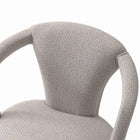 Manhattan Comfort Palmer Mid-Century Modern Tweed Upholstered Armchair in Silver Lining