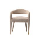Manhattan Comfort Aspen Mid-Century Modern Tweed Upholstered Armchair in Gold Dust