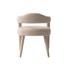 Manhattan Comfort Aspen Mid-Century Modern Tweed Upholstered Armchair in Gold Dust