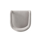 Manhattan Comfort Aspen Mid-Century Modern Tweed Upholstered Armchair in Silver Lining