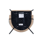 Manhattan Comfort Gracie Modern Vegan Leather Metal Dining Chair in Tan and Black