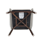 Manhattan Comfort Blake Modern Faux Mohair Wood Armchair in Greige