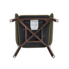 Manhattan Comfort Blake Modern Faux Mohair Wood Armchair in Green
