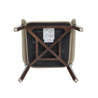 Manhattan Comfort Blake Modern Faux Mohair Wood Armchair in Linen