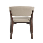 Manhattan Comfort Blake Modern Faux Mohair Wood Armchair in Natural