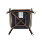 Manhattan Comfort Blake Modern Faux Mohair Wood Armchair in Natural