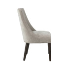 Manhattan Comfort Beever Modern Chenille Wood Dining Chair in Taupe - Set of 2