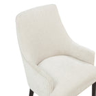 Manhattan Comfort Beever Modern Chenille Wood Armchair in Cream