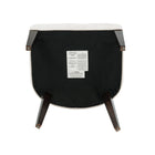 Manhattan Comfort Beever Modern Chenille Wood Armchair in Cream