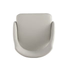Manhattan Comfort Tremont Modern Vegan Leather Metal Dining Chair in Stone Gray