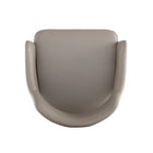 Manhattan Comfort Tremont Modern Vegan Leather Metal Armchair in Taupe
