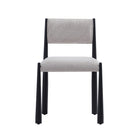 Manhattan Comfort Lennor Mid-Century Modern Boucle Metal Side Chair in Champagne - Set of 2