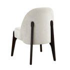 Manhattan Comfort Oslo Contemporary Modern Chenille Wood Side Chair in Cream - Set of 2