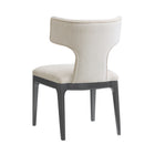 Manhattan Comfort Eloria Mid-Century Modern Chenille Wood Side Chair in Cream - Set of 2