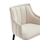 Manhattan Comfort Eda Modern Wood Armchair in Cream