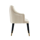 Manhattan Comfort Eda Modern Wood Armchair in Cream