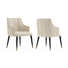 Manhattan Comfort Eda Modern Wood Armchair in Cream