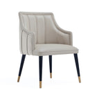 Manhattan Comfort Eda Modern Wood Armchair in Light Gray