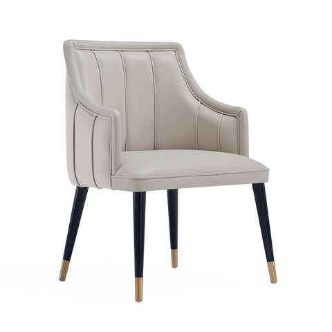 Manhattan Comfort Eda Modern Wood Armchair in Light Gray