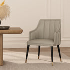 Manhattan Comfort Eda Modern Wood Armchair in Light Gray