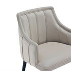 Manhattan Comfort Eda Modern Wood Armchair in Light Gray