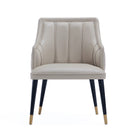 Manhattan Comfort Eda Modern Wood Armchair in Light Gray