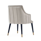 Manhattan Comfort Eda Modern Wood Armchair in Light Gray