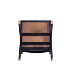 Manhattan Comfort Hamlet Industry Chic Wood Dining Chair in Black and Natural - Set of 2